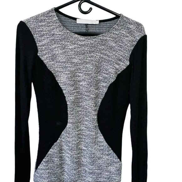 KAIN Label womens gray colorblock knit sweater sheath dress size small s - Picture 7 of 12